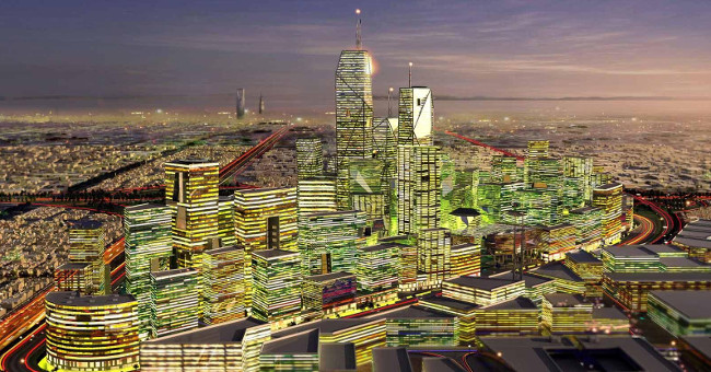 Let's admire the city of 10 billion USD that Saudi Arabia is building