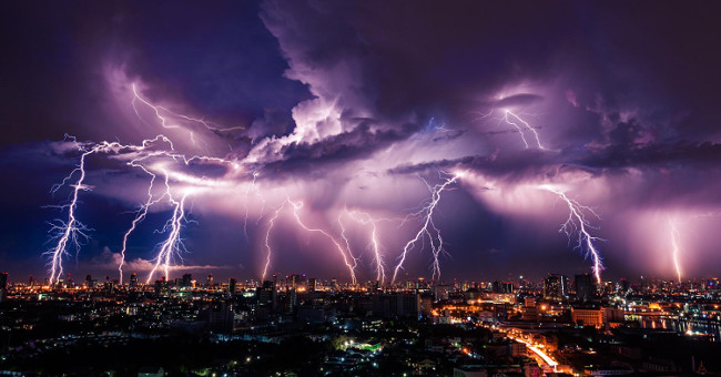 Lightning triggers nuclear reactions during the storm