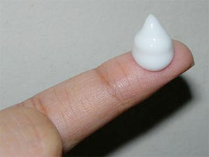 Limit the use of lotion around the arms and chest