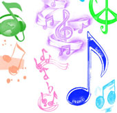 Listen to music guessing colors