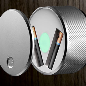 Lock opened with phone