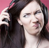 Loss of perception with music