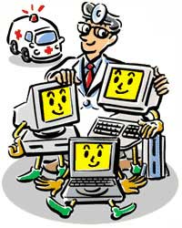 Lubricate the computer