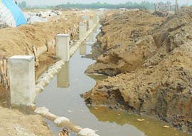 Made in clay wastewater