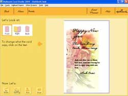 Make a New Year greeting card with Halkmark Card Studio