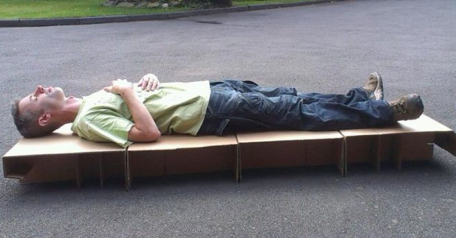 Make beds from cardboard