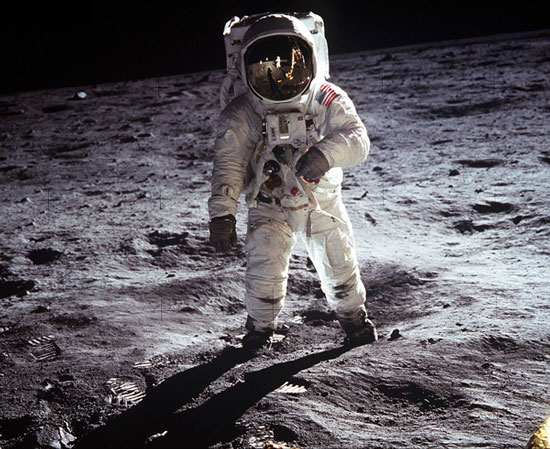 Man and the moon