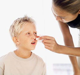 Management when nosebleeds