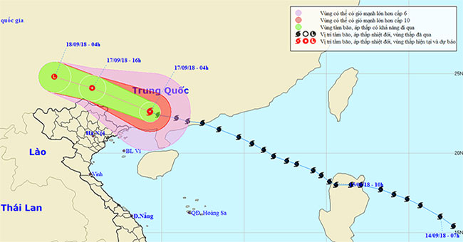 Mangkhut super typhoon weakened into tropical depression on mainland China