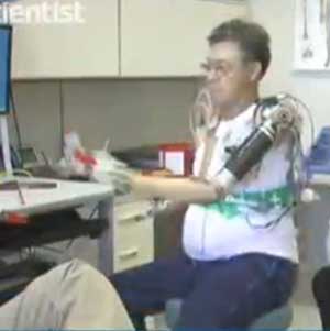 Manipulate artificial hand by thought