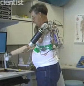 Manufacturing robot arms is controlled by the brain