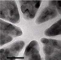 Manufacturing small components under 10 nm by electron microscopy