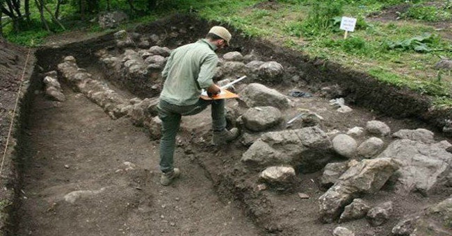 Many ancient thousands of years old stone artifacts were found in North Iran cemetery