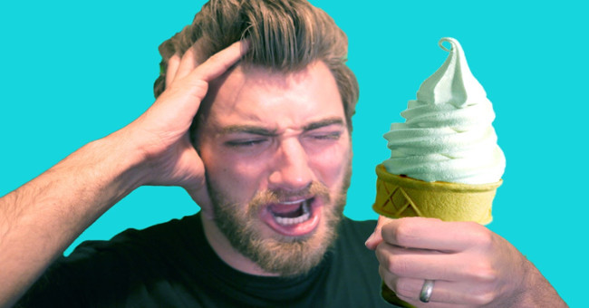 Many people when they eat things that are too cold get cold