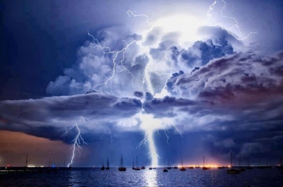 Maracaibon lake, which is the most hit by lightning in the world