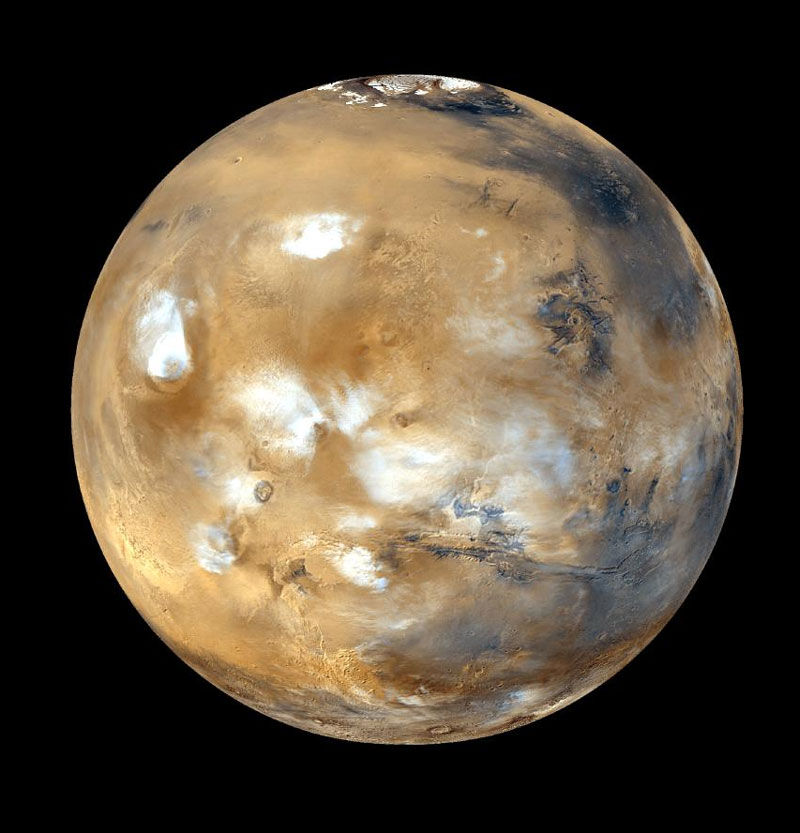 Mars and the earth come together