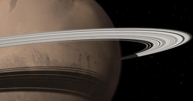 Mars can form belts from the moons