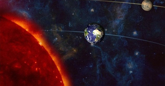 Mars comes closest to the globe on weekends