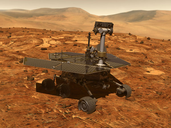 Mars exploration robot discovered minerals