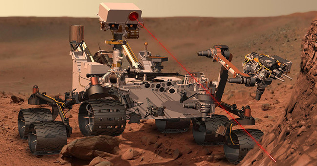 Mars probe robots can fire lasers themselves