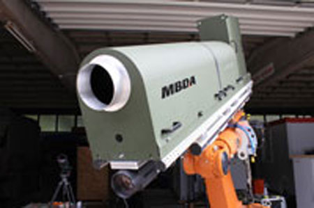 MBDA laser gun burned 40mm thick steel