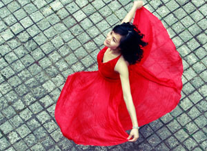 Men like women wearing red