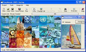 Merge many small photos into one large image with 'Easy Mosaic'