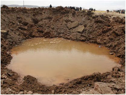 'Meteorite pits' in Peru can be caused by American satellites