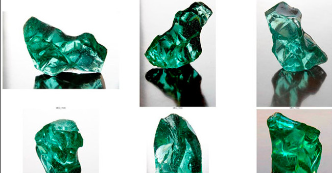 Meteors bring blue stones like emeralds to Earth