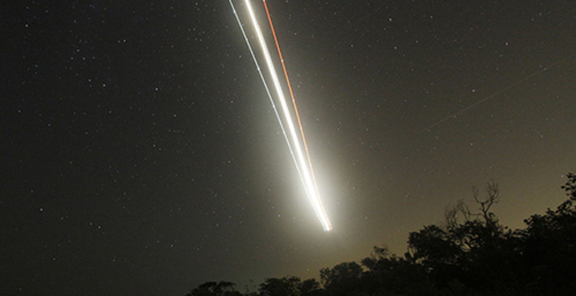 Meteors exploded near the US air base