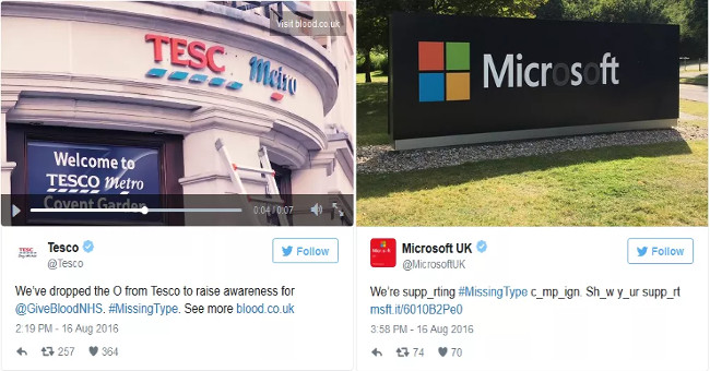Microsoft, Google and a series of large companies simultaneously dropped the letters A, B, and O in their logos