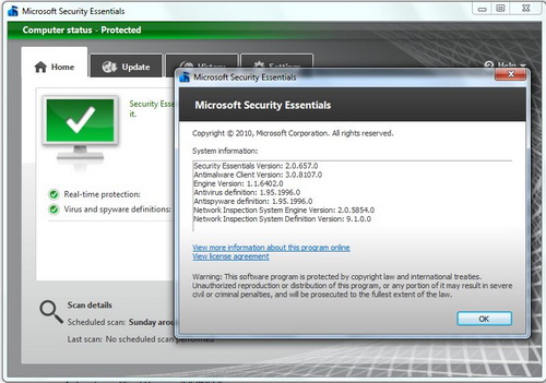 Microsoft released Security Essentials software