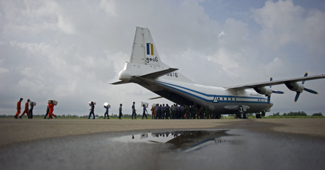 Military aircraft carrying 122 missing people in Myanmar