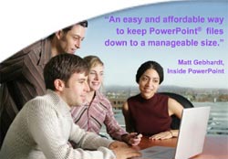 Minimize the capacity of PPT files with NXPowerLite
