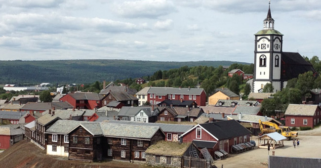 Mining area in the town of Roros - Norway