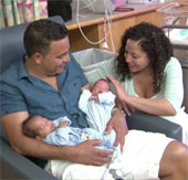 Miraculously twins are born 24 hours apart