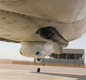 Missile shield in aircraft belly