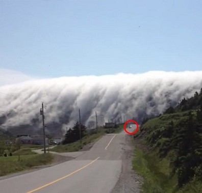 Mist attacks the island in Canada