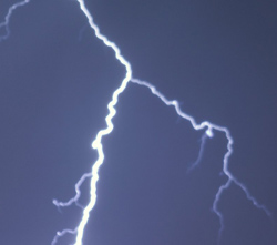 Mobile phones should not be used in storms