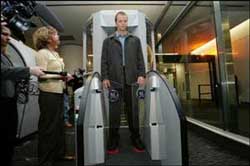 Modern airport security check system