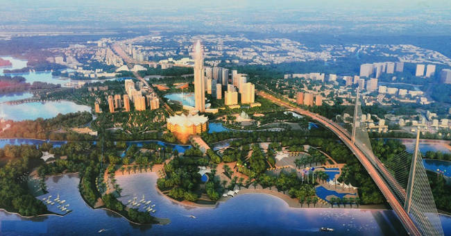 Modern image at Hanoi gateway in the future