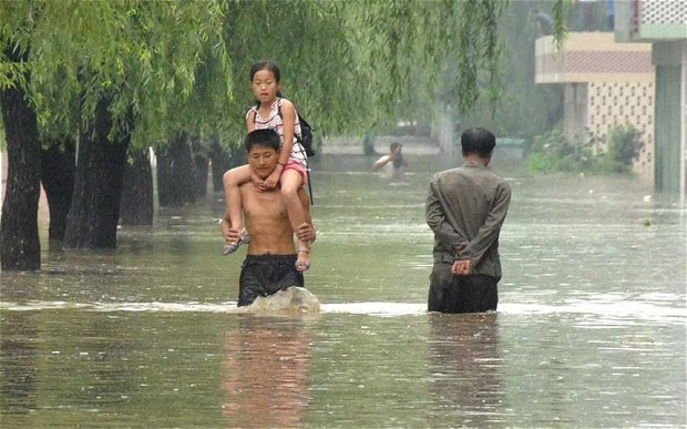 More than 100 people died from floods in Korea