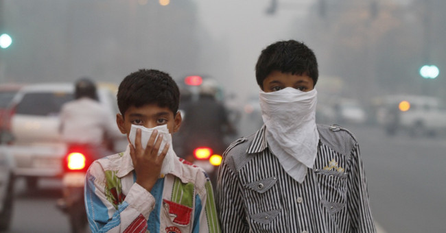 More than 80% of urban residents are breathing polluted air