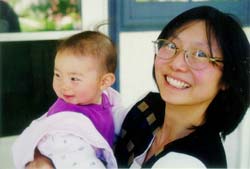 Mother often laughs, children have less allergies