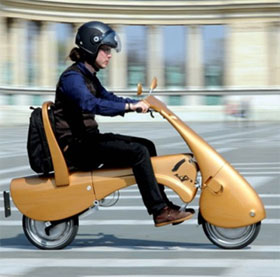 Motorcycles can fold into suitcases