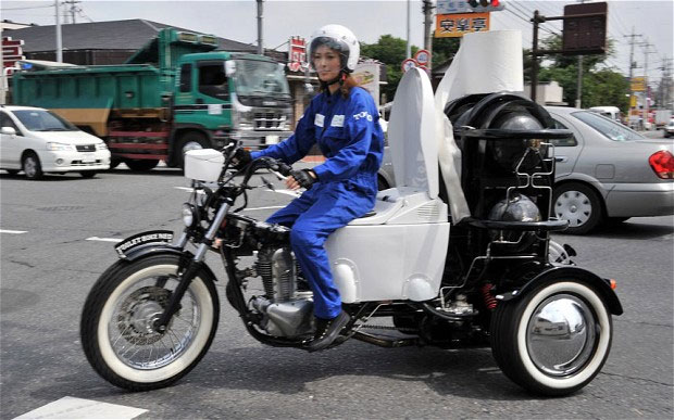 Motorcycles run on animal waste