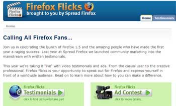 Mozilla advertising for Firefox Video