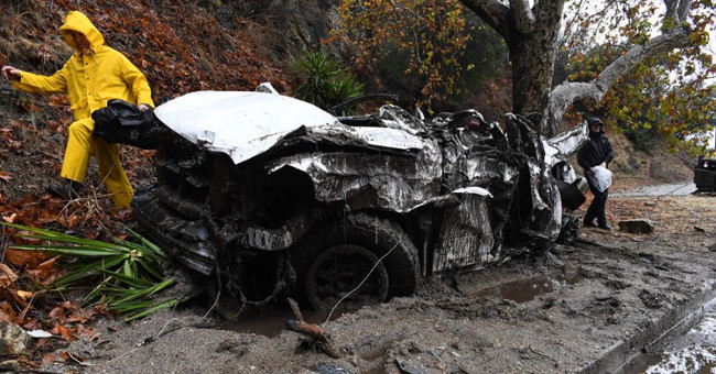 Mud from the forest fire disaster in California, 13 people were killed
