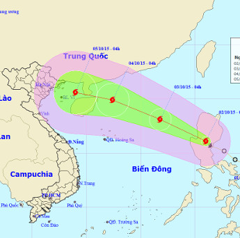 Mujigae stormed near the East Sea