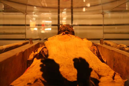Mysterious ancient mummy in Saigon